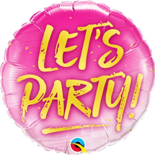 Folienballon Lets´Party Partydeko Ballon Geburtstag