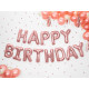 Folienballon Happy Birthday Schriftzug Roségold Partydeko