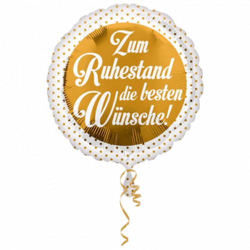Folienballon Zum Ruhestand Wünsche Rentner Partydeko Ballon