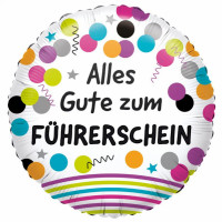Folienballon Happy Birthday buntes Konfetti Art. 34549 Partydeko Ballon Geburtstag