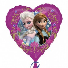 Frozen Ballon Herz Disney Partydeko Kindergeburtstag