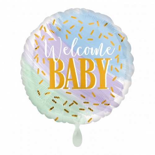 Folienballon Welcome Baby Partydeko Ballon