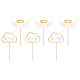 Hochzeit oder Babyparty Cupcake Toppers Wolke