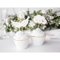Hochzeit oder Babyparty Cupcake Toppers Wolke