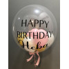 Personalisierter Bubble - Ballon mit Wunschtext als Ballongruß