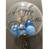 Personalisierter Bubble - Ballon mit Wunschtext als Ballongruß