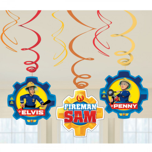 Feuerwehrmann Sam Hängedeko Partydeko Fireman Sam Kindergeburtstag