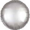 Folienballon Rund Satin Silber Art.36805 Partydeko Ballon Hochzeit 