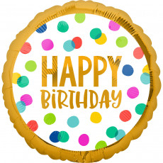 Folienballon Happy Birthday Bunt Art.41001 Partydeko Ballon Geburtstag