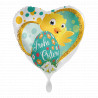 Ostern Folienballon Küken Herzballon Ballongruß zu Ostern