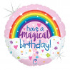 Folienballon Happy Birthday Regenbogen Partydeko Ballon Geburtstag