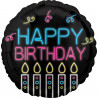 Folienballon Happy Birthday Neon Art. 41787 Partydeko Geburtstag Ballon