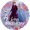 Frozen II Folienballon Happy Birthday Disney Partydeko Kindergeburtstag
