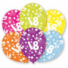 Ballon Happy Birthday Zahl 18 Art.996542 Partydeko Geburtstag Luftballons
