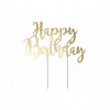 Cake Topper Happy Birthday Kuchen Deko Gold Partydeko kaufen