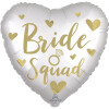 Folienballon Bride Squad zur Hochzeit Partydeko Ballon Just Married