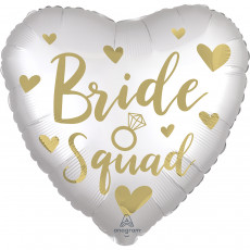 Folienballon Bride Squad zur Hochzeit Partydeko Ballon Just Married