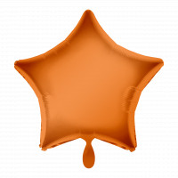 Folienballon Stern Orange Art.31568 Partydeko Ballon Geburtstag