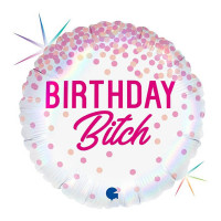 Folienballon Happy Birthday Bitch Partydeko Ballon Geburtstag