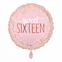 Folienballon Sweet Sixteen 16. Geburtstag Ballon