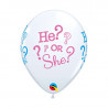 Luftballon He? or She? Partydeko Babyparty Geburt Ballon