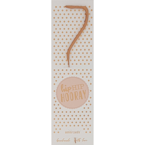 Wunderkerzen Zahl 7 Rosegold Wondercandle Partydeko