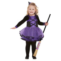 Halloween Kostüm Hexe Witch für Kinder Kleid