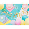 Girlande Happy Birthday Gold Partydeko Geburtstag