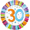 Folienballon Radiant Zahl 30 Partydeko Geburtstag Ballon Feier