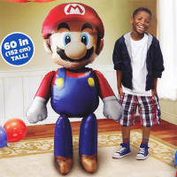 Super Mario Airwalker Partydeko Kindergeburtstag Ballon