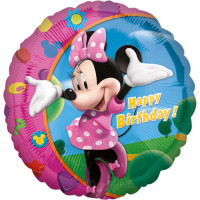 Folienballon Happy Birthday Minnie Mouse Partydeko Ballon Geburtstag