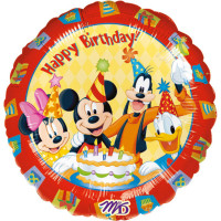 Folienballon Happy Birthday Mickey Mouse Partydeko Ballon Geburtstag