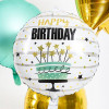 Folienballon Happy Birthday Torte Partydeko Geburtstag