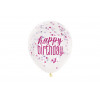 Luftballon Konfetti Happy Birthday Pink Partydeko Geburtstag