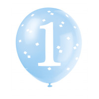 Luftballon 1. Geburtstag Blau Partydeko Geburtstag Ballon
