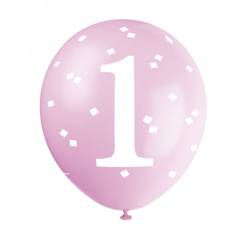Luftballon 1. Geburtstag Rosa Partydeko Geburtstag Ballon
