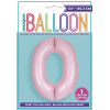 Folienballon XL Zahl 0 Rosa Partydeko Geburtstag Ballon