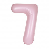 Folienballon XL Zahl 7 Rosa Partydeko Geburtstag Ballon