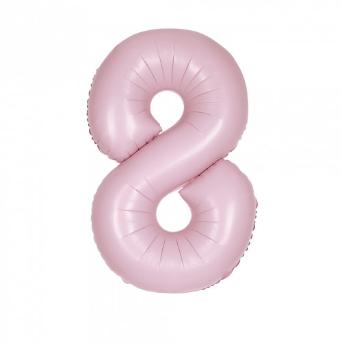 Folienballon XL Zahl 8 Rosa Partydeko Geburtstag Ballon