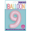 Folienballon XL Zahl 9 Rosa Partydeko Geburtstag Ballon