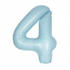 Folienballon Zahl 1 Blau