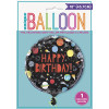 Folienballon Happy Birthday Weltall Partydeko Geburtstag Ballon