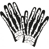 Halloween Handschuhe Skelett Kinder