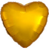 Folienballon Herz Gold Partydeko Ballon Valentinstag Hochzeit
