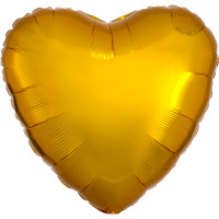 Folienballon Herz Gold Partydeko Ballon Valentinstag Hochzeit