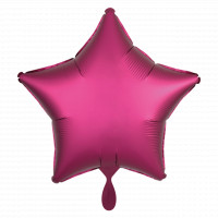 Folienballon Stern Satin Pink Partydeko Ballon Geburtstag