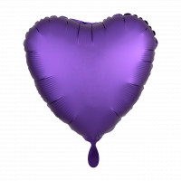 Folienballon Herz Lila Partydeko Ballon Valentinstag Hochzeit