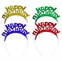 Krone Happy Birthday zum Geburtstag Haarreifen