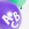 Einschulung Luftballon Hurra Schulkind ABC Schulanfang