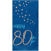 Servietten Zahl 80 Happy Birthday Blau Partydeko Geburtstag